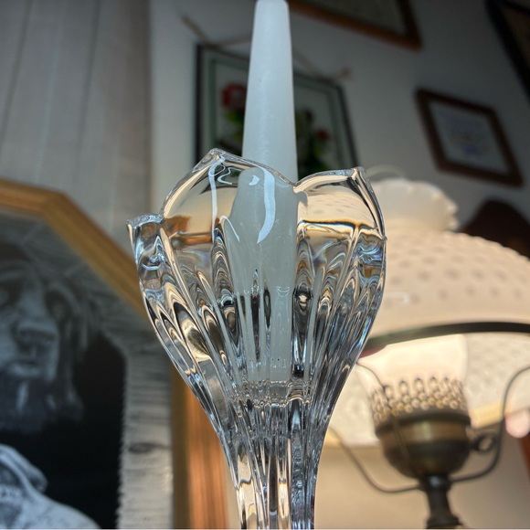 Gorham crystal lotus tulip candle holder - Picture 11 of 11